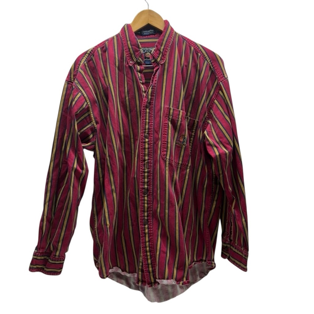 Ralph Lauren Chaps Y2K Stripped Button Up Shirt